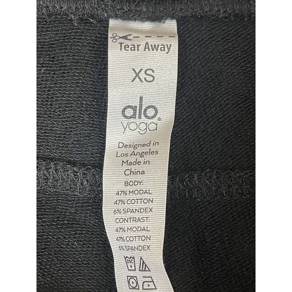 Alo Pants Womens Extra Small Black Tapered Sweatpants Workout‎ Gym Adult - Picture 7 of 10